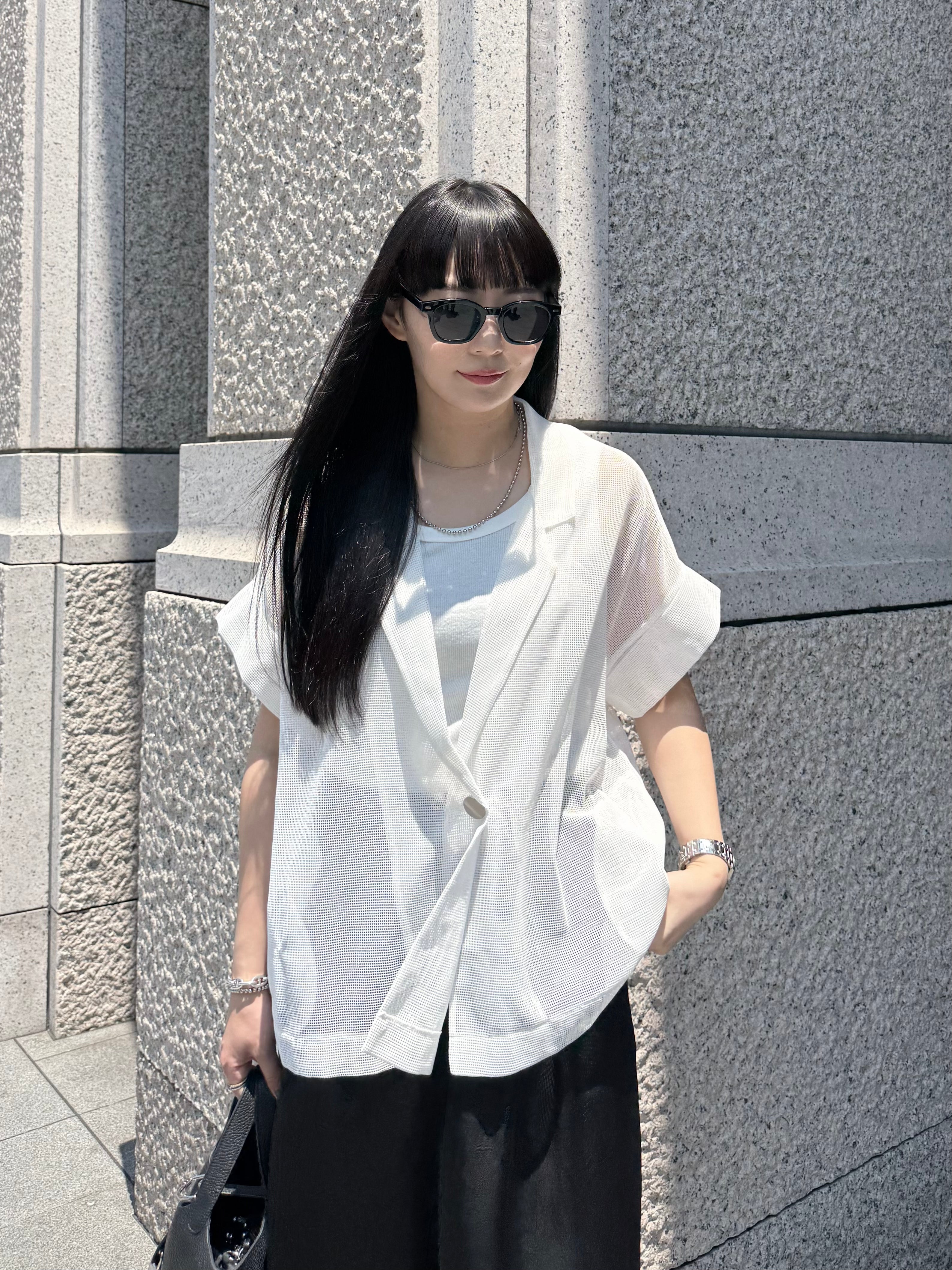 【ASYMM】AIR Mesh Jacket -white-　※7/16-22より順次発送予定
