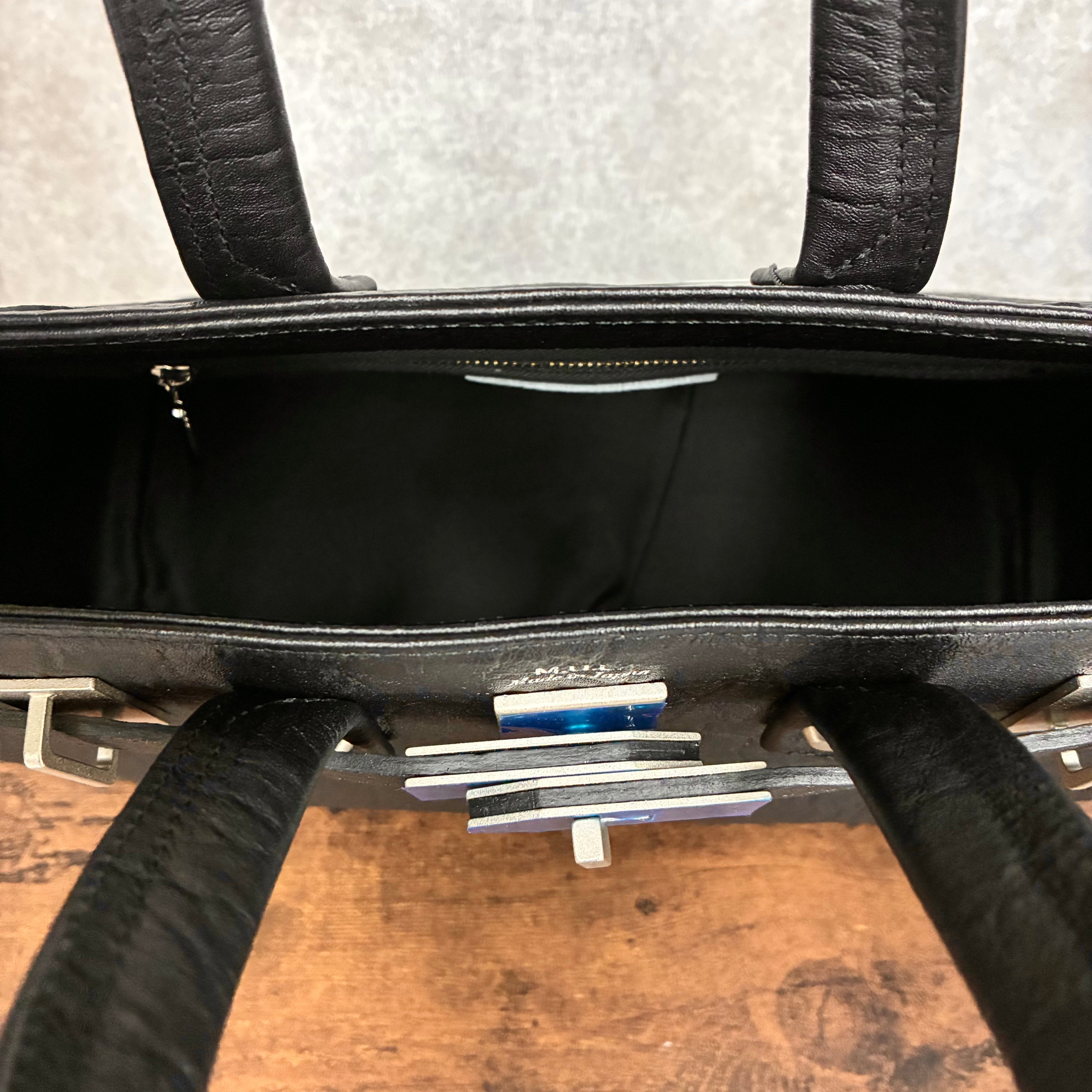 【MUL063】stud series トート　S　エレファント型押し　-ブラック-   　※7/2〜7/12より事務所から順次発送予定