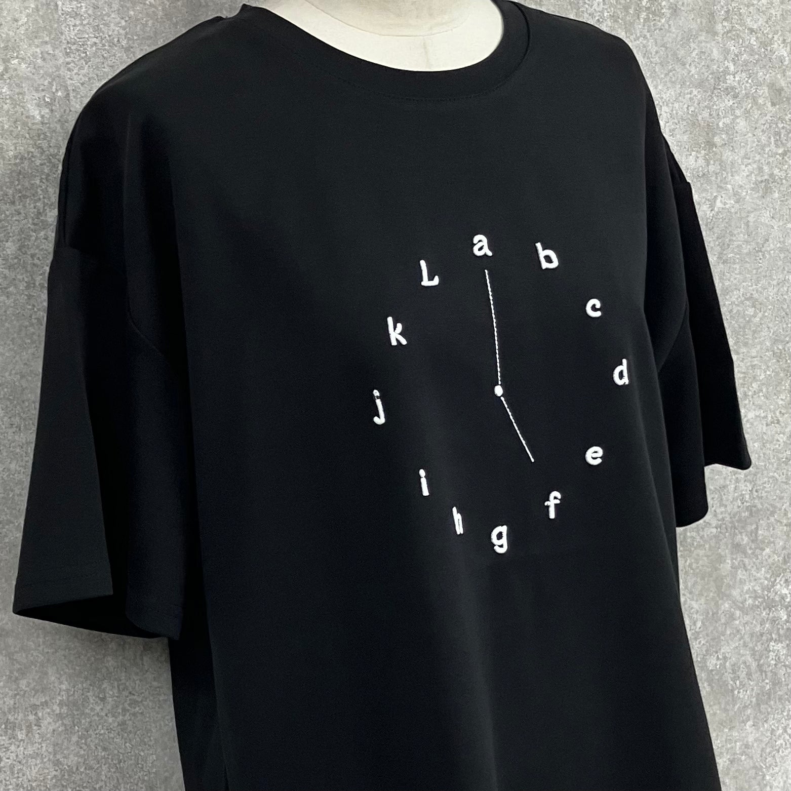 クロック風デザインTシャツ　-ブラック-　※7/9〜15迄に順次発送予定