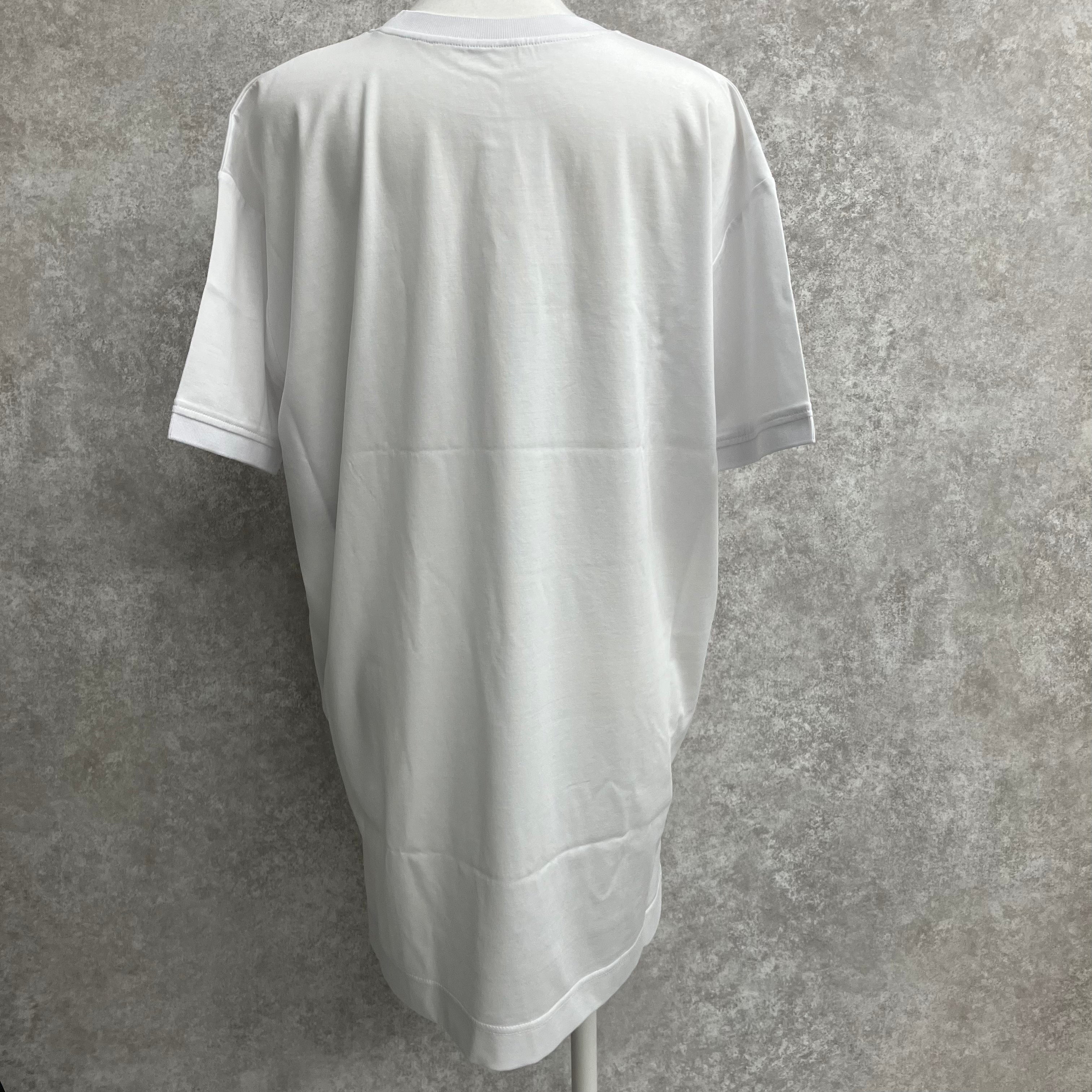 網目風ロゴTシャツ　-ホワイト-　※7/9~7/15迄に順次発送予定