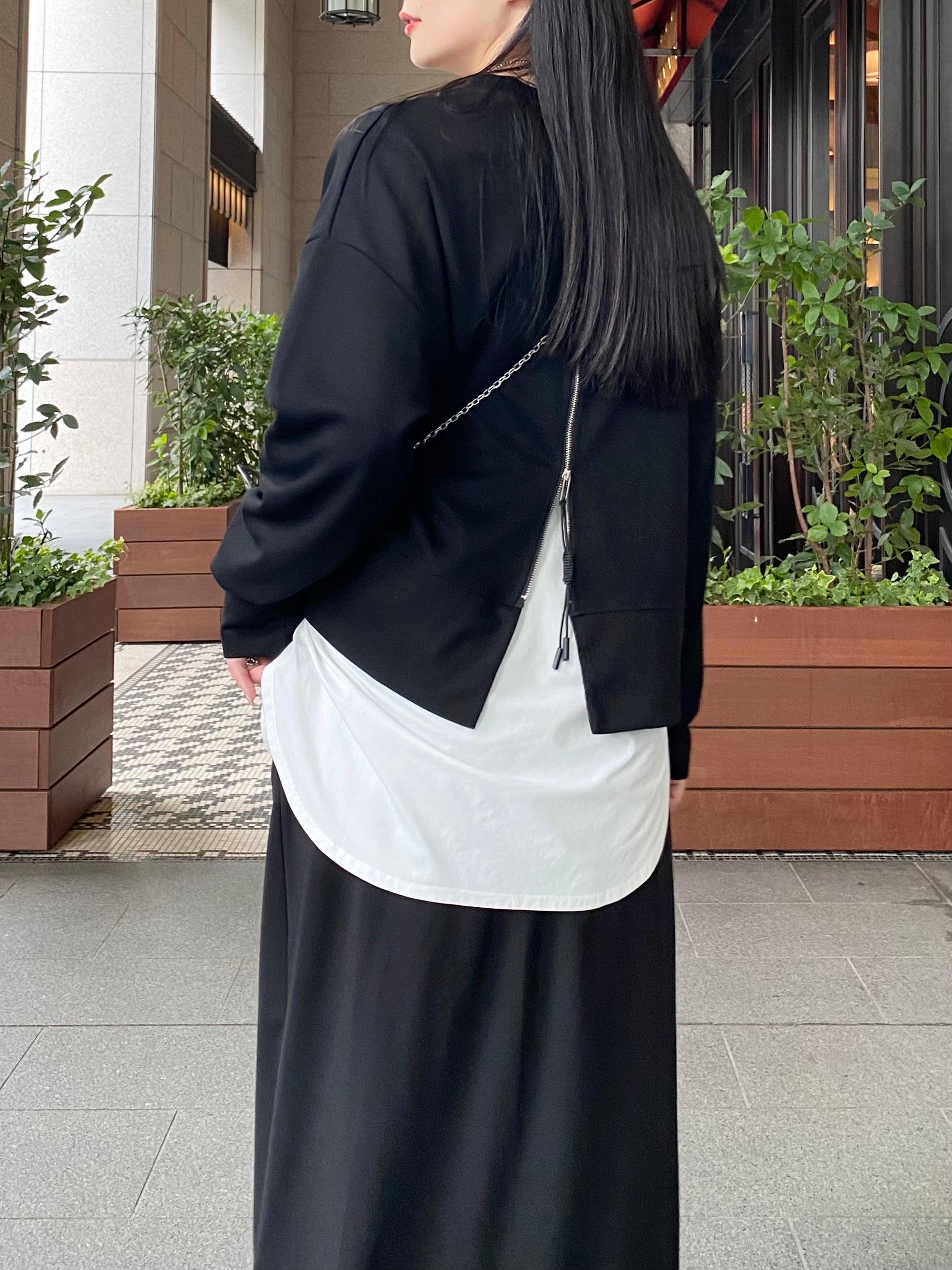 【ASYMM】LAYER MATE LONG SLEEVE -off white-　※1週間前後で配送予定