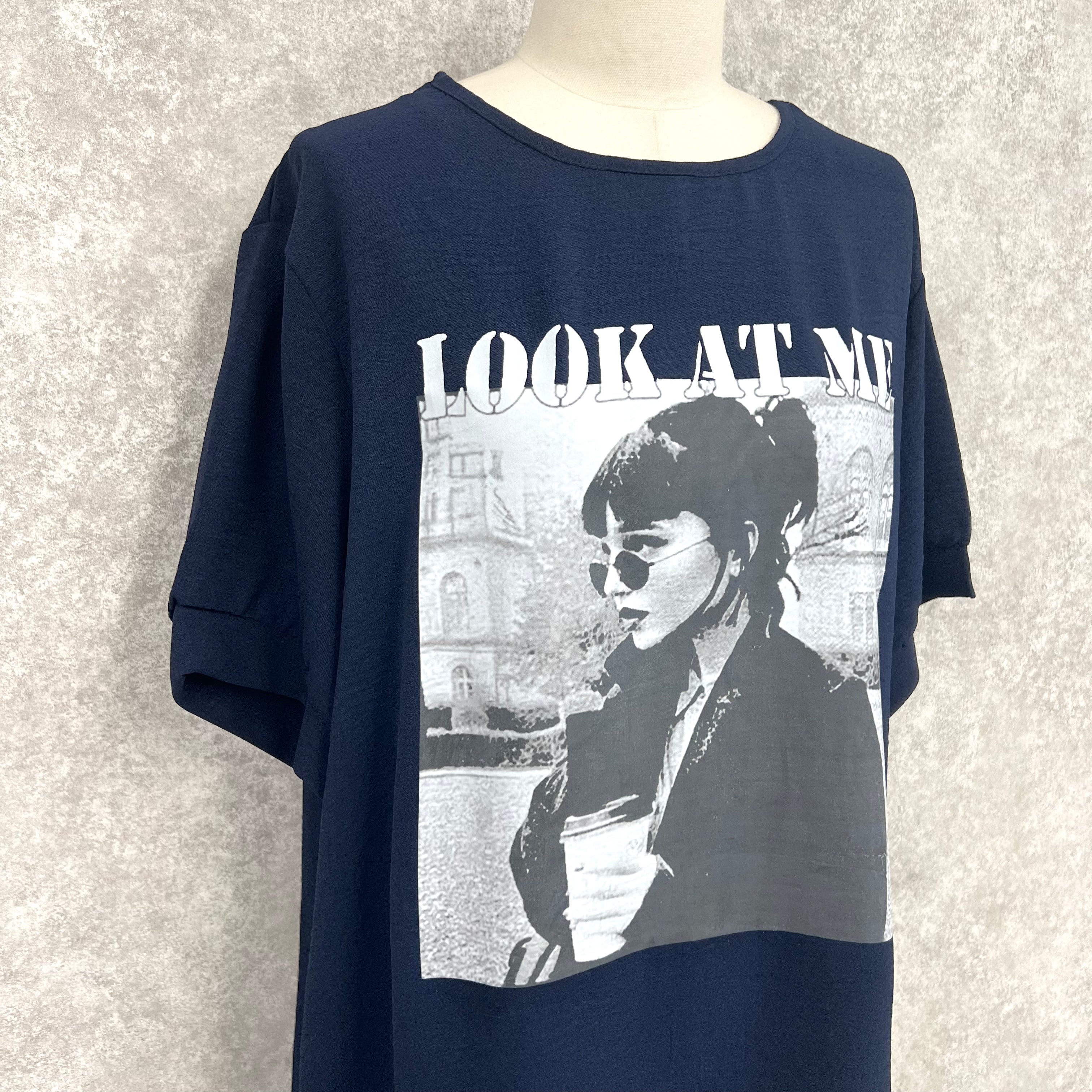 レディプリントTシャツ　-ネイビー-　※5/28~6/3迄に順次発送予定