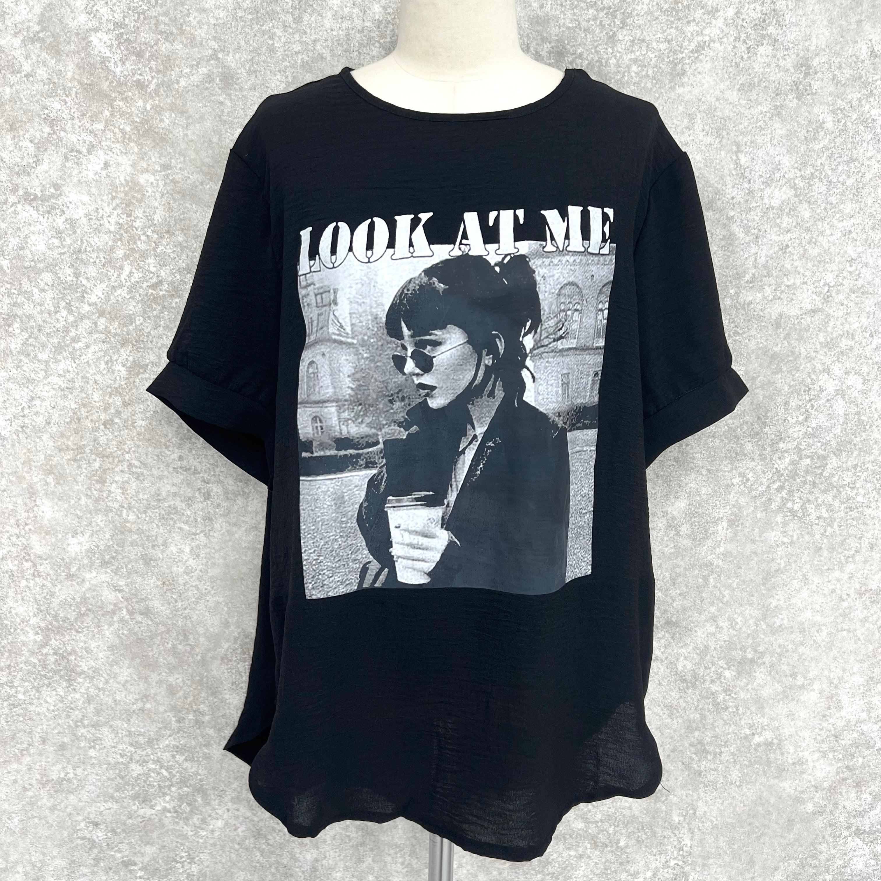 レディプリントTシャツ　-ブラック-　※5/28~6/3迄に順次発送予定