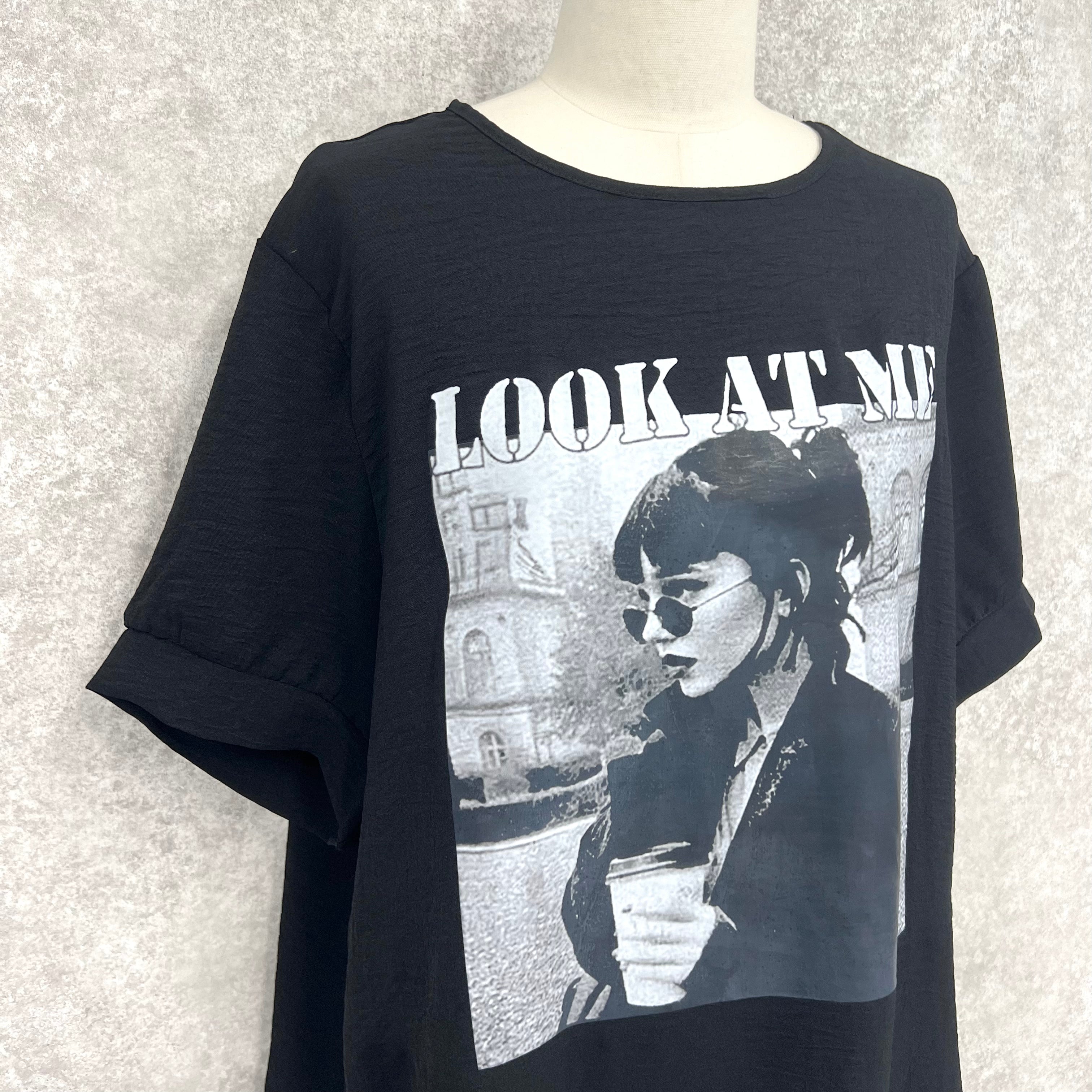 レディプリントTシャツ　-ブラック-　※5/28~6/3迄に順次発送予定