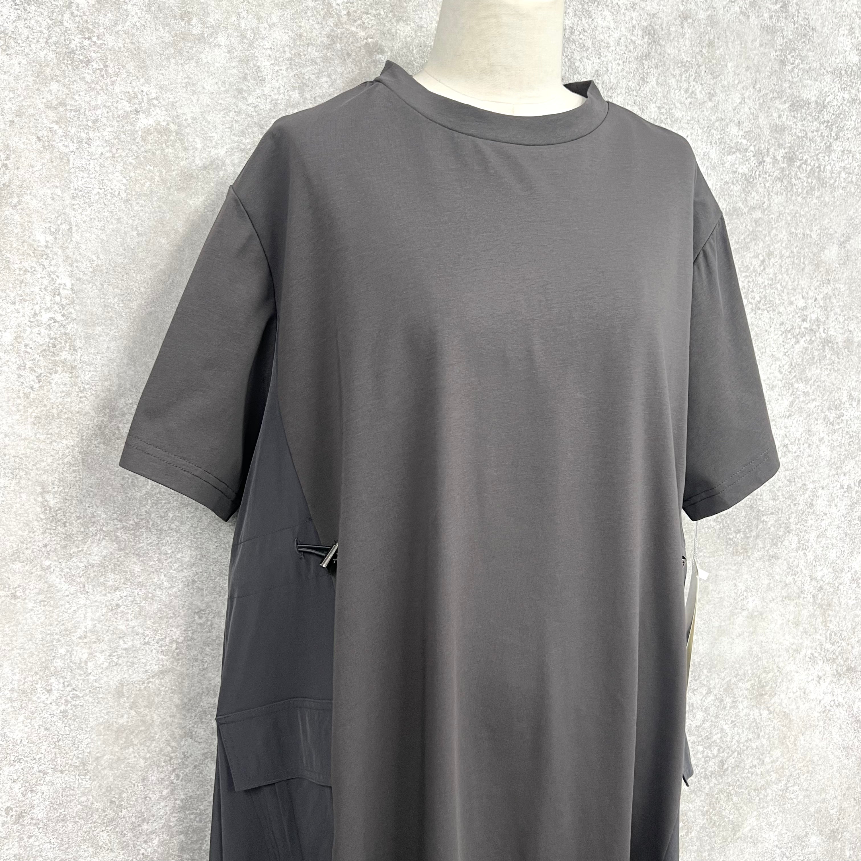 Tシャツワンピース　-チャコール-　※6/11~6/17迄に順次発送予定