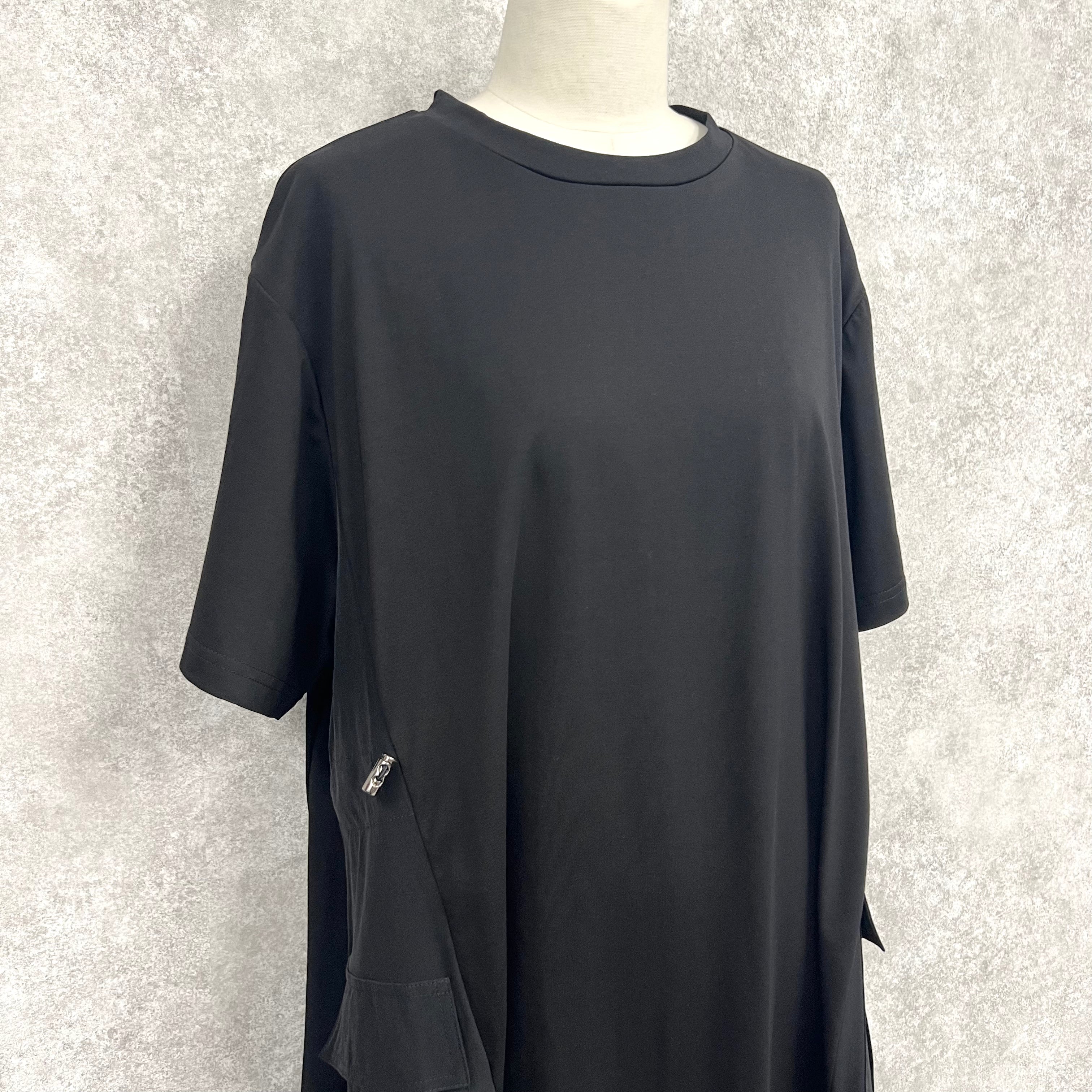 Tシャツワンピース　-ブラック-　※6/11~6/17迄に順次発送予定