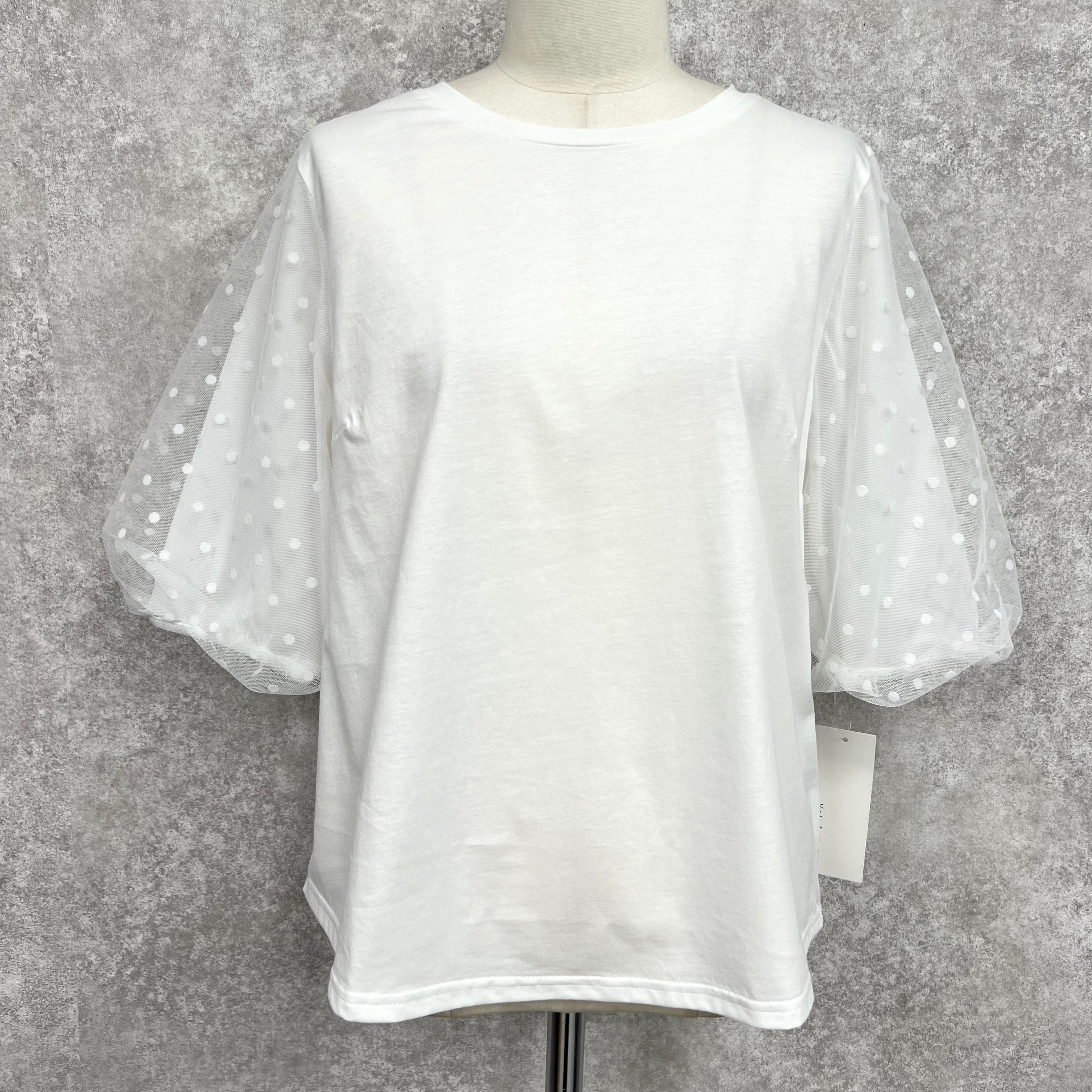 パフスリーブTシャツ　-オフ-　 ※5/28~6/3頃に順次発送予定