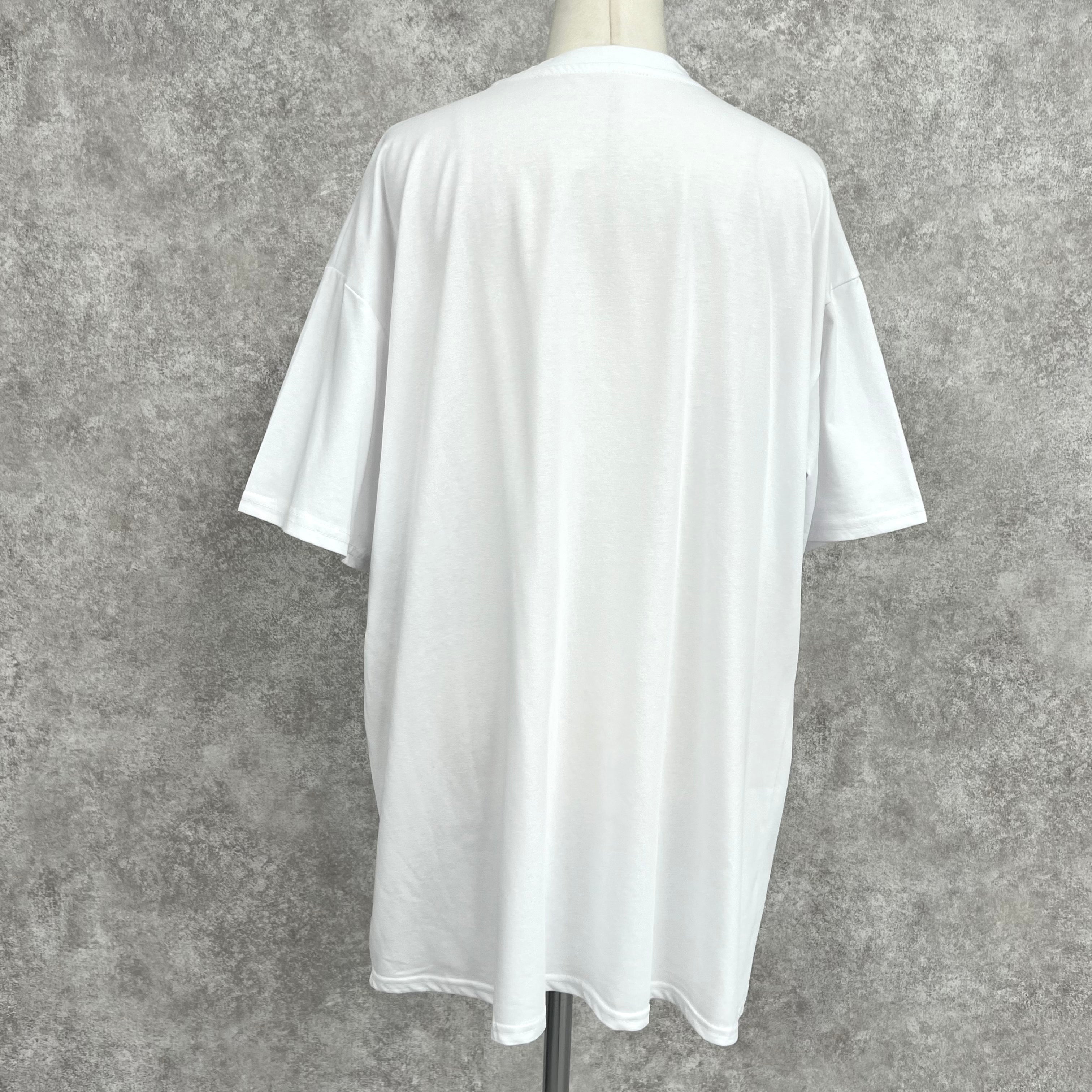 キラキラリボンビジューTシャツ　-ホワイト-　※7/9〜15迄に順次発送予定