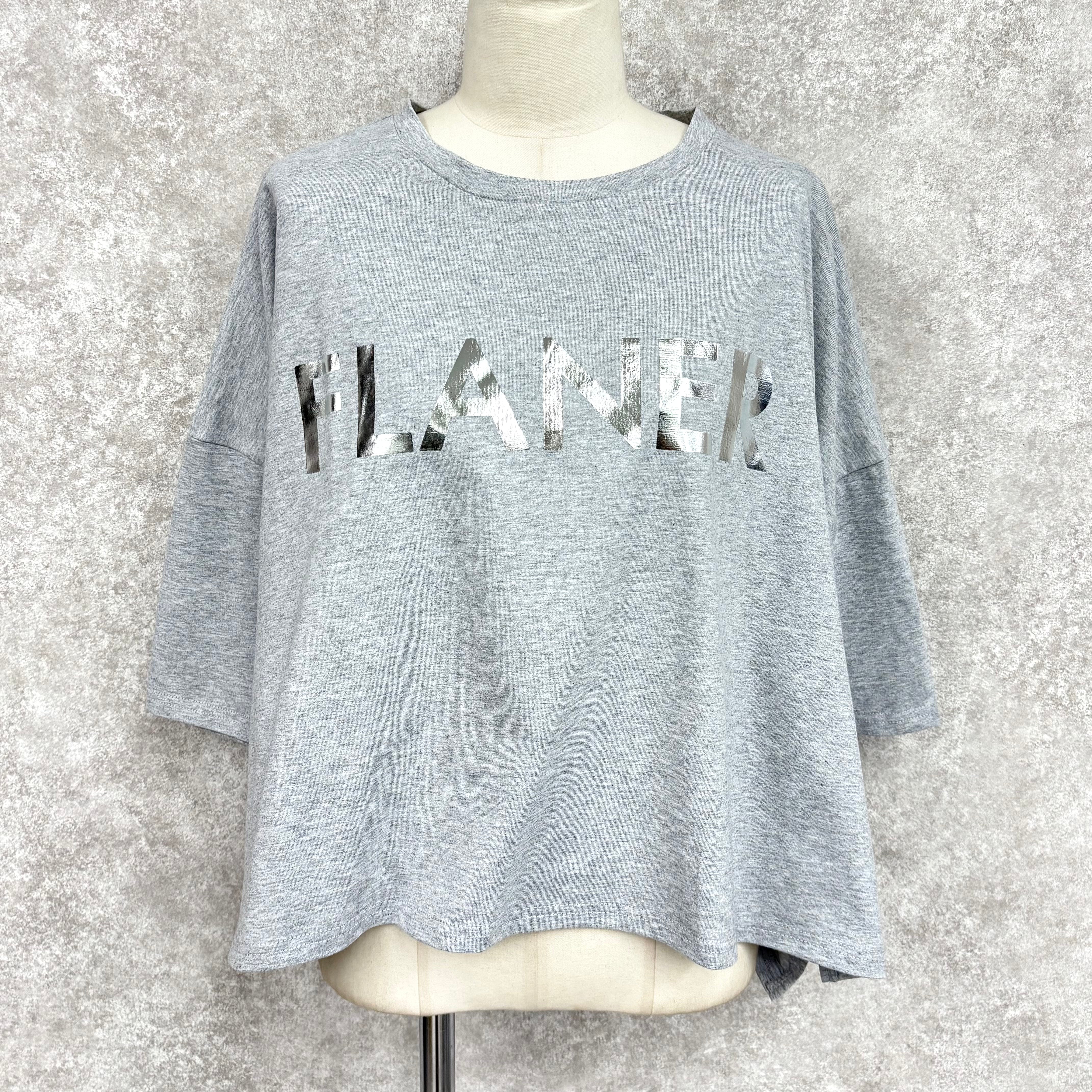 箔プリントTシャツ　-グレー-　※5/14〜5/20迄に順次発送予定
