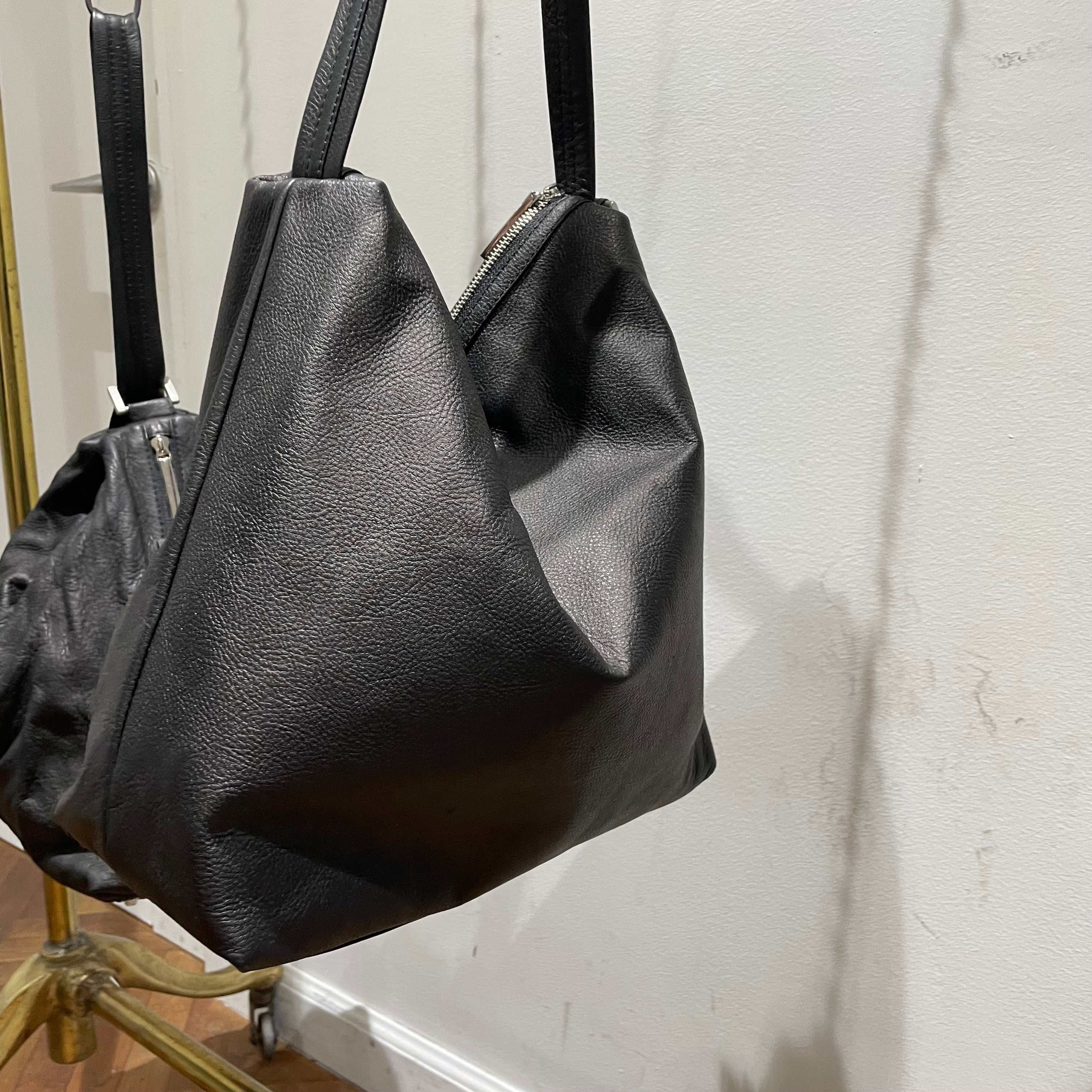 【M.U.L.】ドロップ2way M   ブラック　ソフトダメージオイルレザー    ※一週間以内に配送　※事務所配送