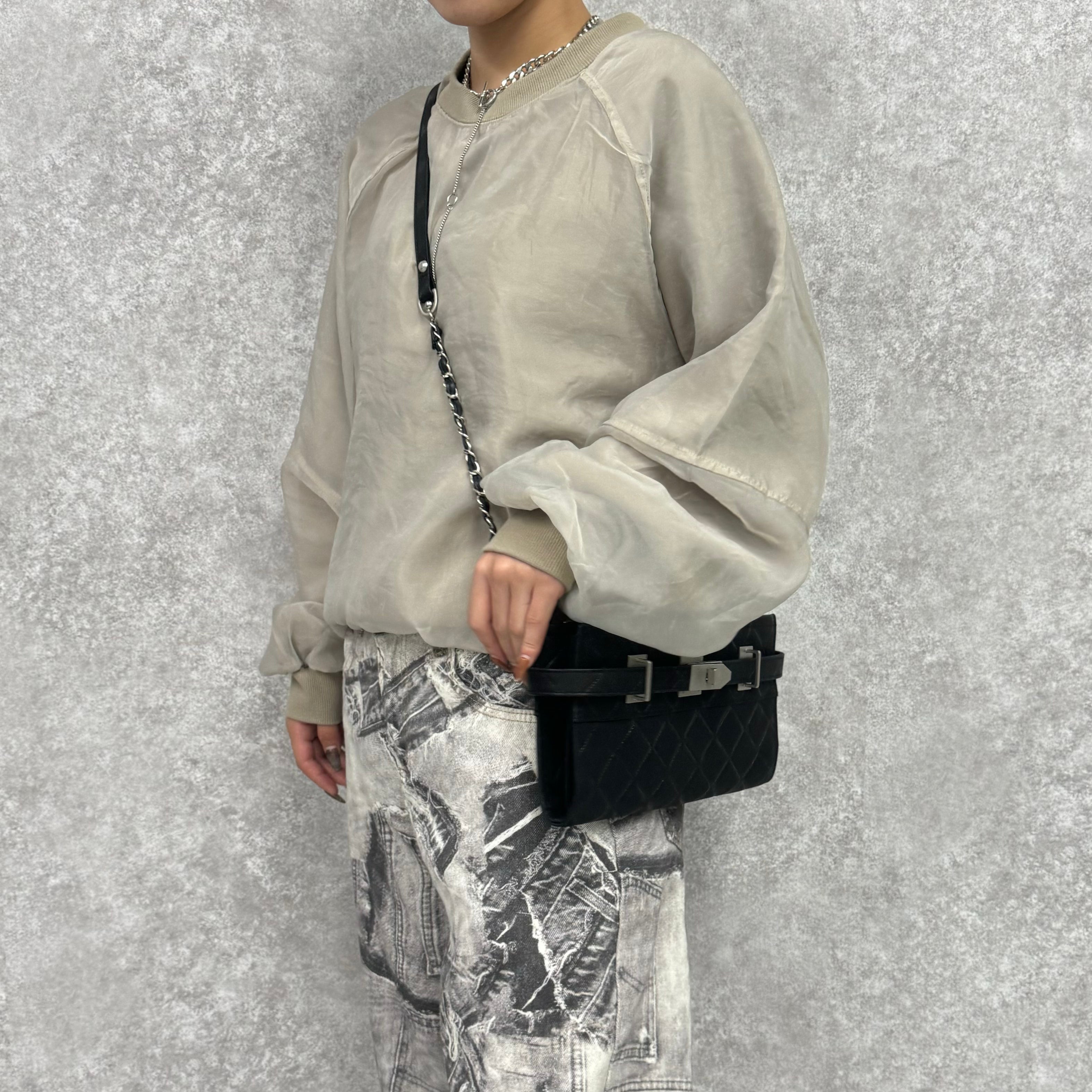 裏毛オーガンジー重ねNEWラグランPO  -ベージュ-　※10/15-21頃より順次配送予定