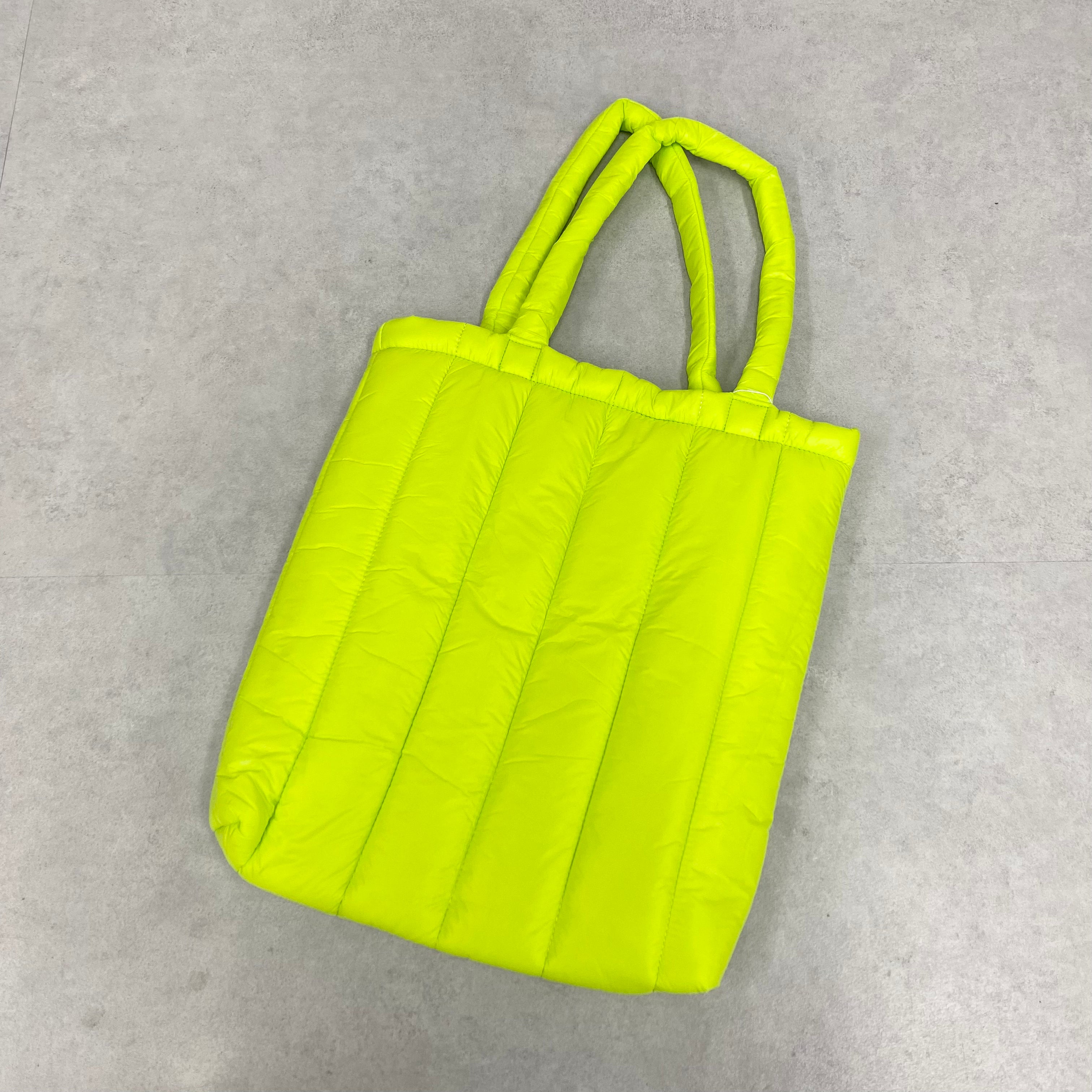 キルティングトートBAG　ライム　※12/3-9頃より順次発送予定