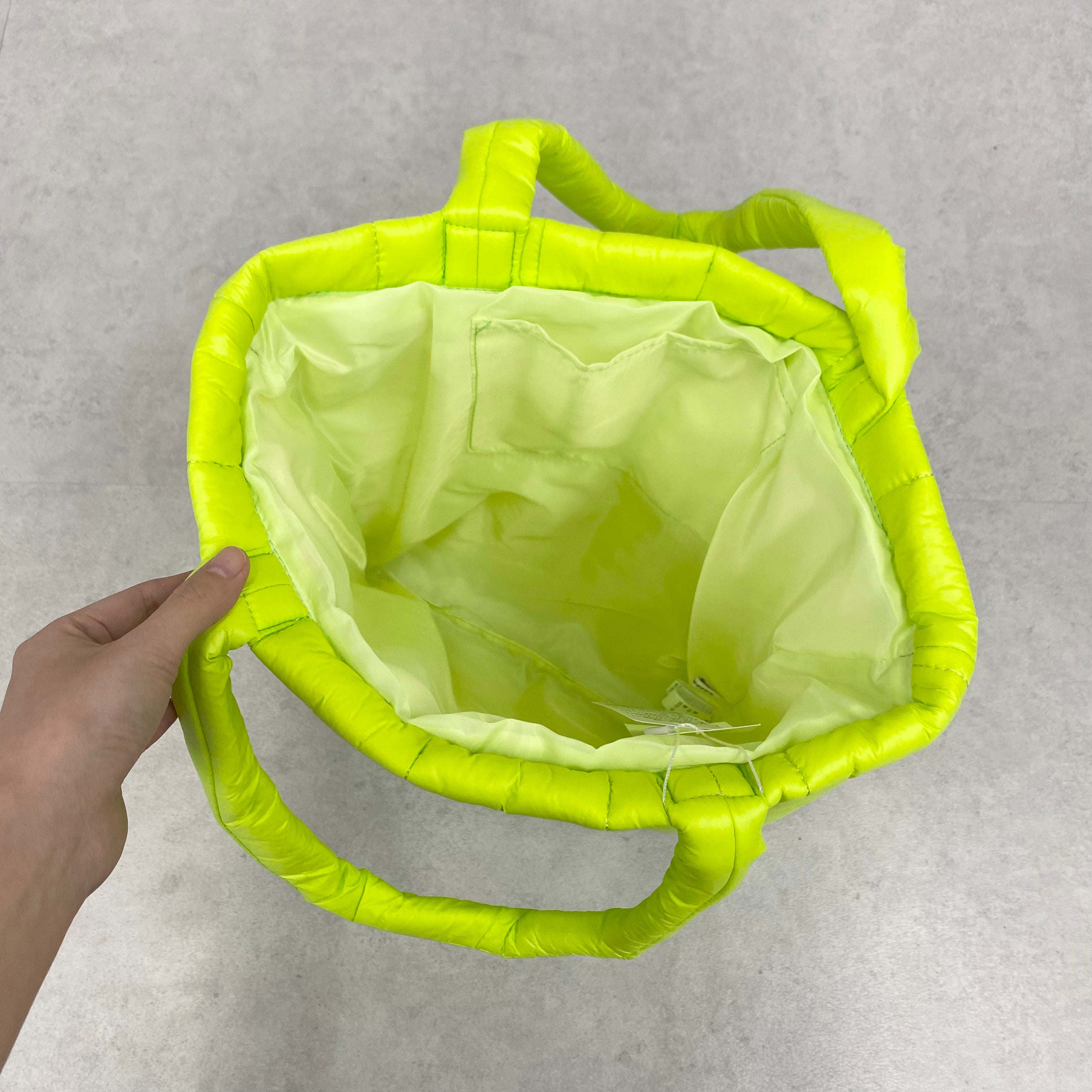 キルティングトートBAG　ライム　※12/3-9頃より順次発送予定
