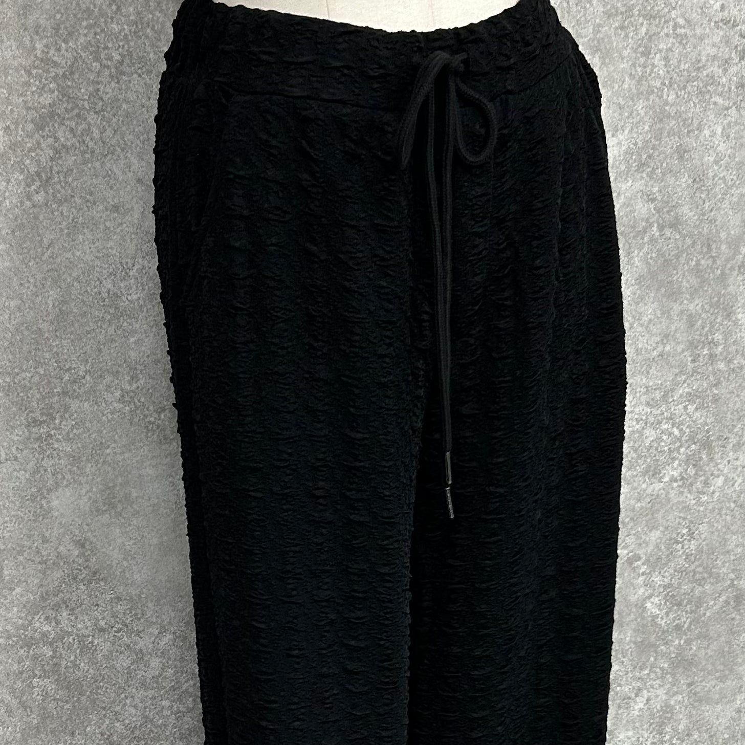 ジャガードストレートパンツ　-ブラック-　M/L　※5/14~5/20頃より順次発送