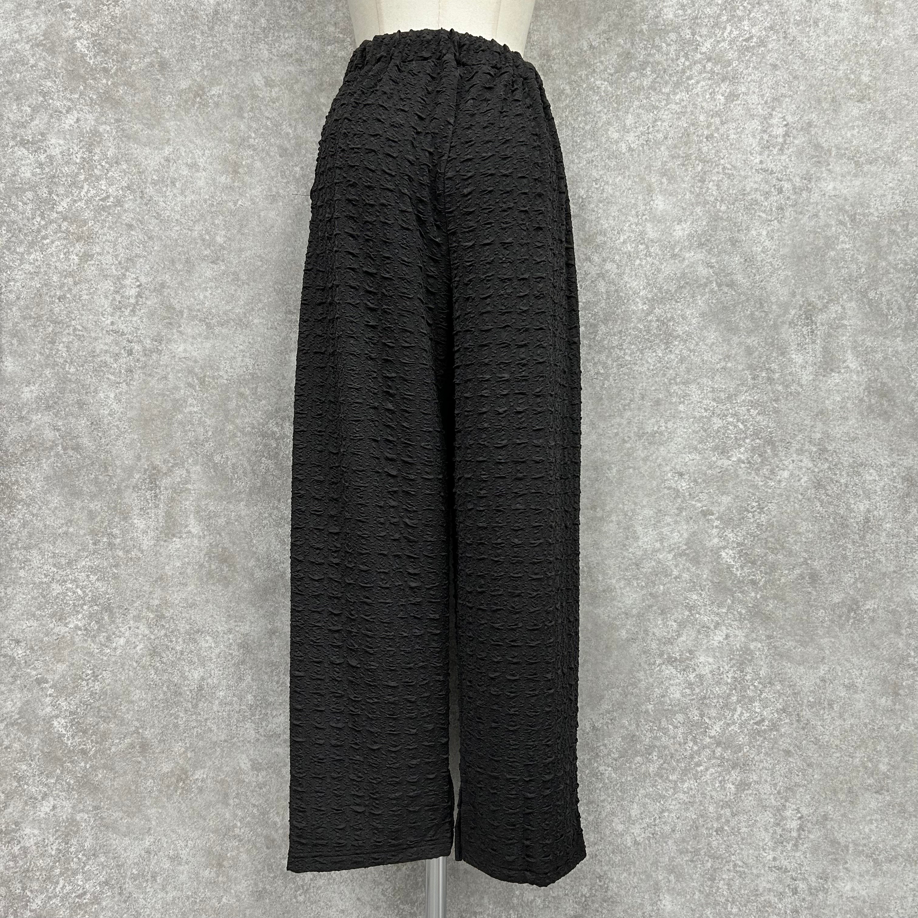 ジャガードストレートパンツ　-チャコール-　M/L　※5/14~5/20頃より順次発送
