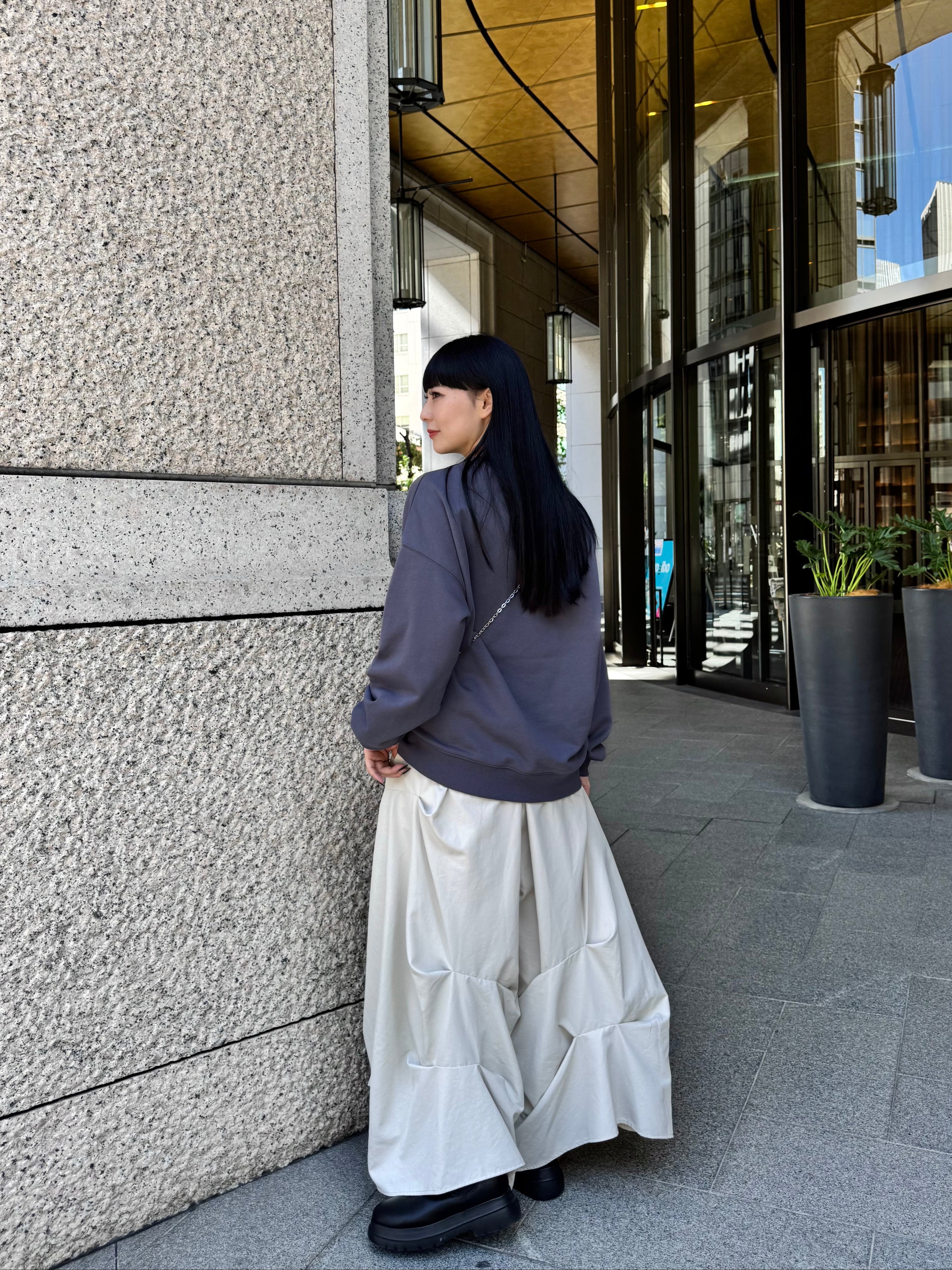 【ASYMM】ICON SWEAT -blue gray-　※1週間前後で配送予定