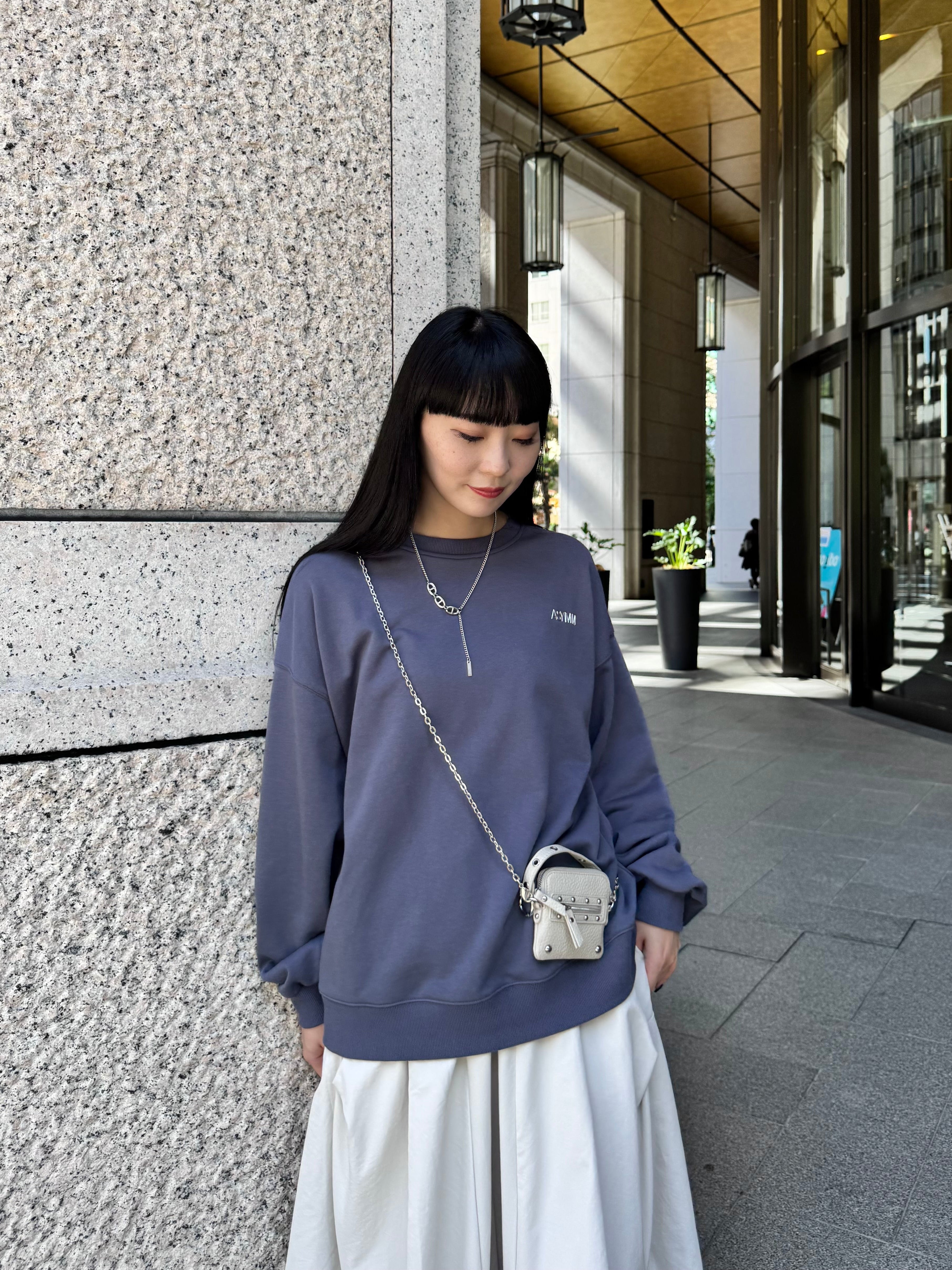 【ASYMM】ICON SWEAT -blue gray-　※1週間前後で配送予定