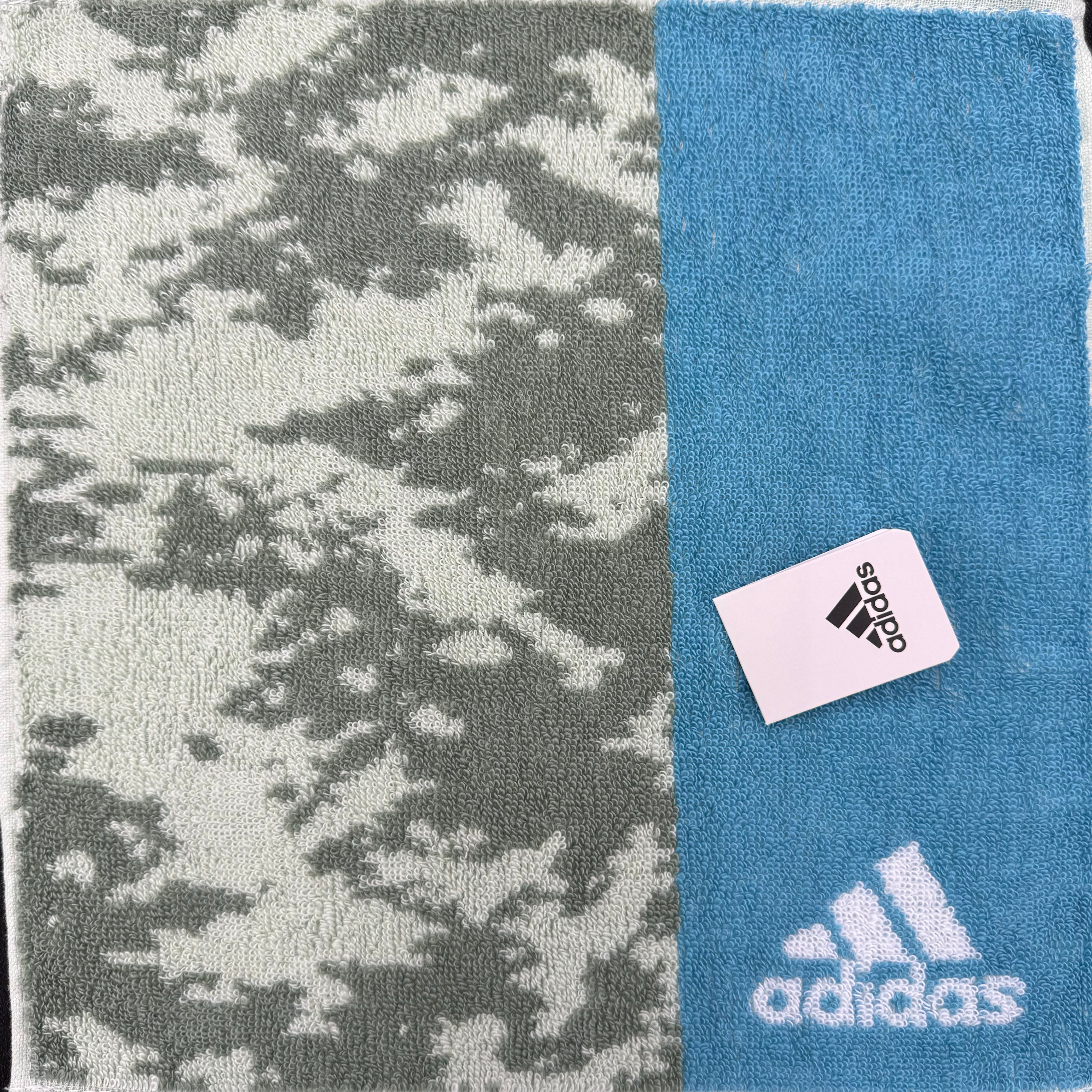 【adidas】ハンカチ　カモ柄　2色　※6/25-28より順次配送