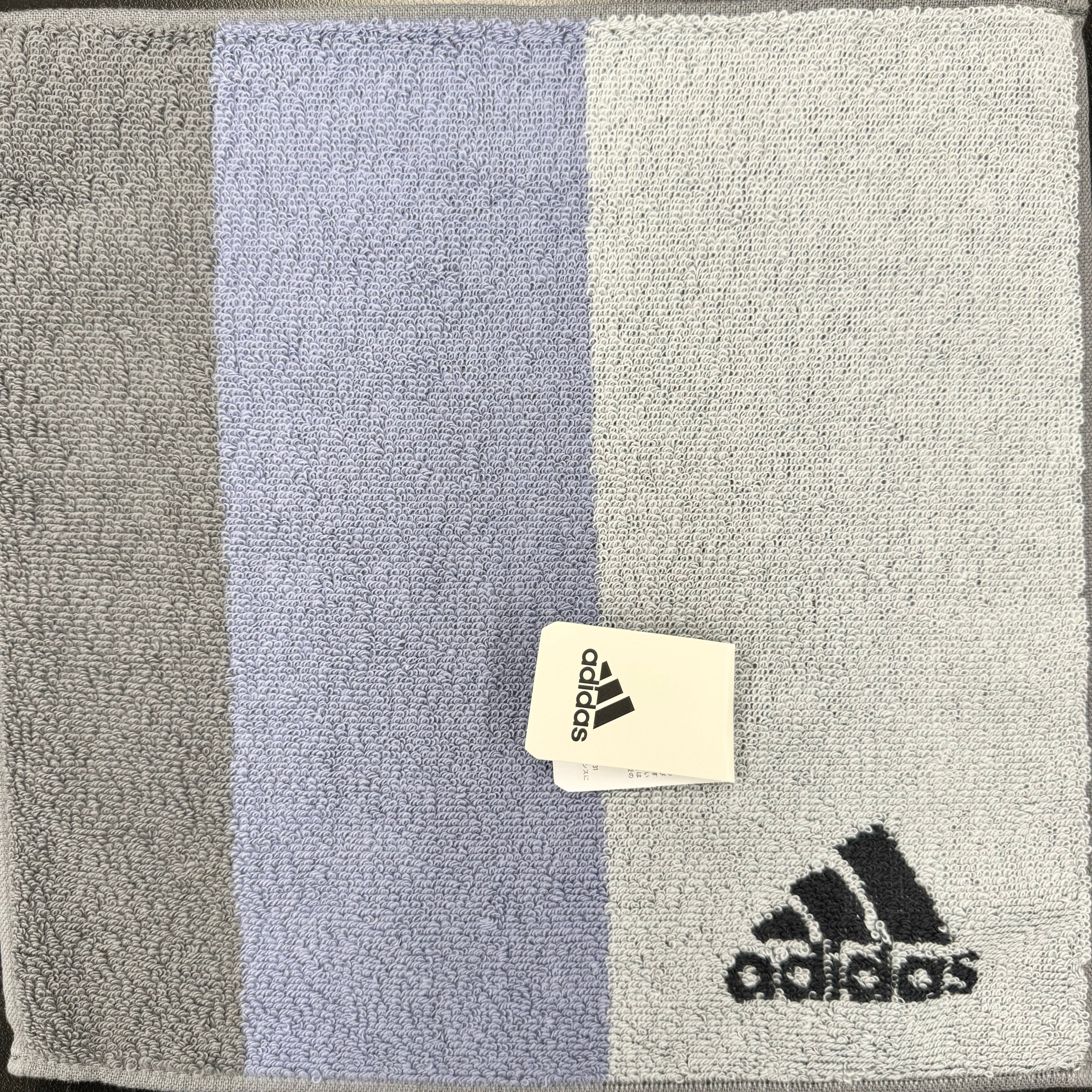 【adidas】ハンカチ　Gray　※6/25-28より順次配送