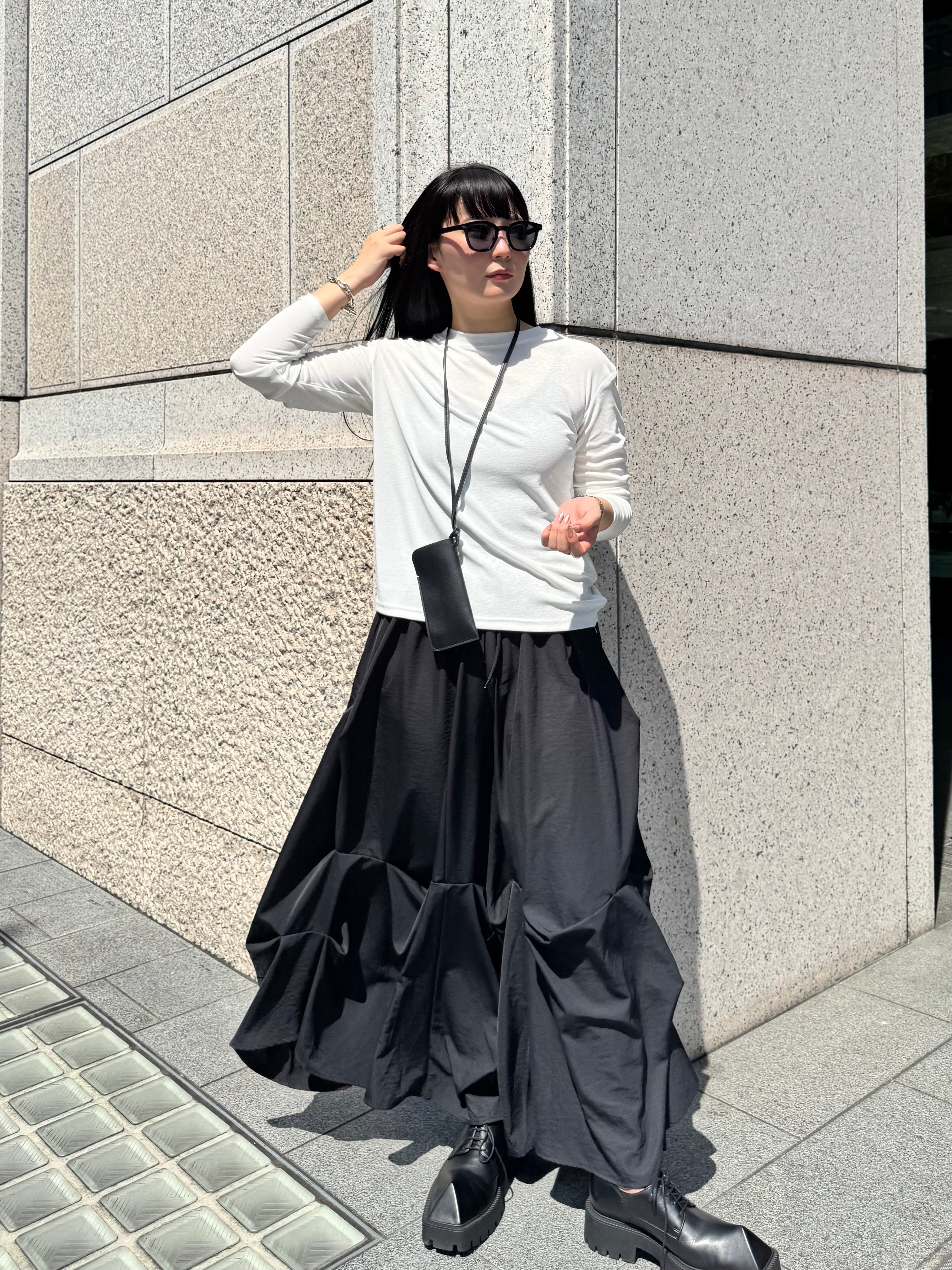 【ASYMM】INFINITE EASE TEE -white-　※1週間前後で配送予定