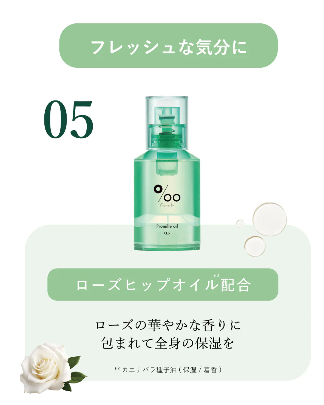 ムコタ プロミルオイル N 30ml 05 グリーンローズ　※7/23〜29迄に順次発送予定
