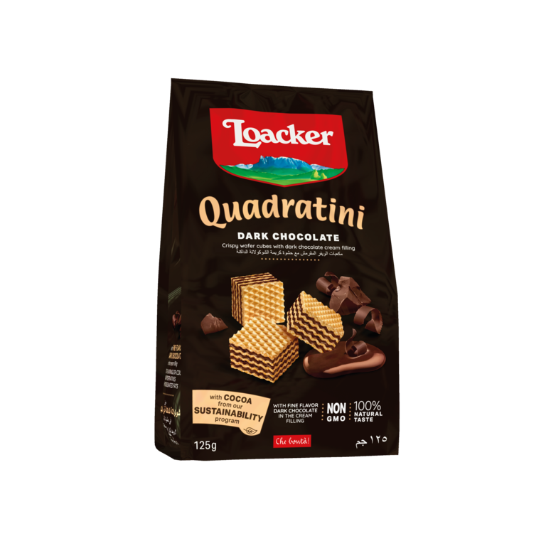 【Loacker】クワドラティーニ　ダークチョコレート　※溶ける可能性あり※7/9~7/15迄に順次発送予定