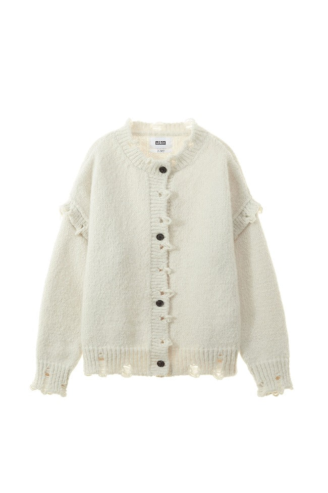 ※予約商品【ULKIN】Oversized Cardigan_Ivory　※12月頃より順次配送予定