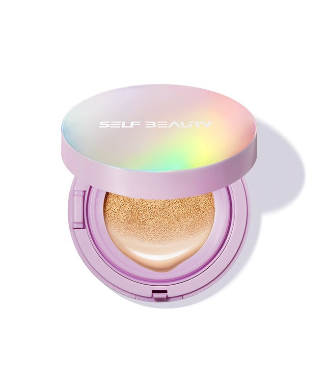 【SELF BEAUTY】ユニコーン オーロラ光彩クッション （ツヤタイプ）SPF50+ PA+++ #21 ピュアアイボリー　※1/14-20頃より配送予定
