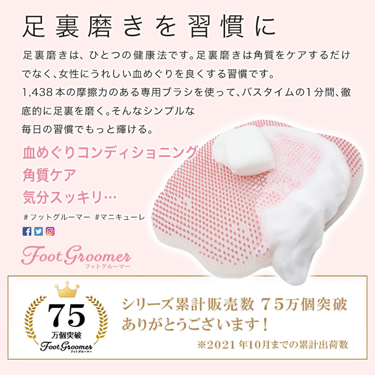 フットグルーマー・マニキューレ/フットブラシ ※4/2〜4/8より順次発送