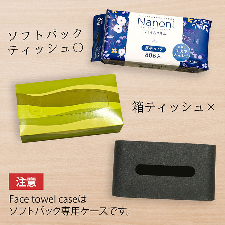【医食同源】Face towel case  ブラック　※4/30~5/6迄に順次発送予定
