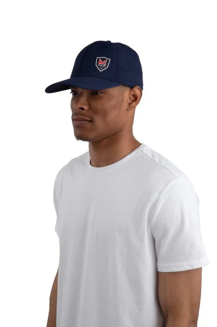 【MISSION】Flex Varsity Hat Navy L/XL　※8/20〜26より順次発送