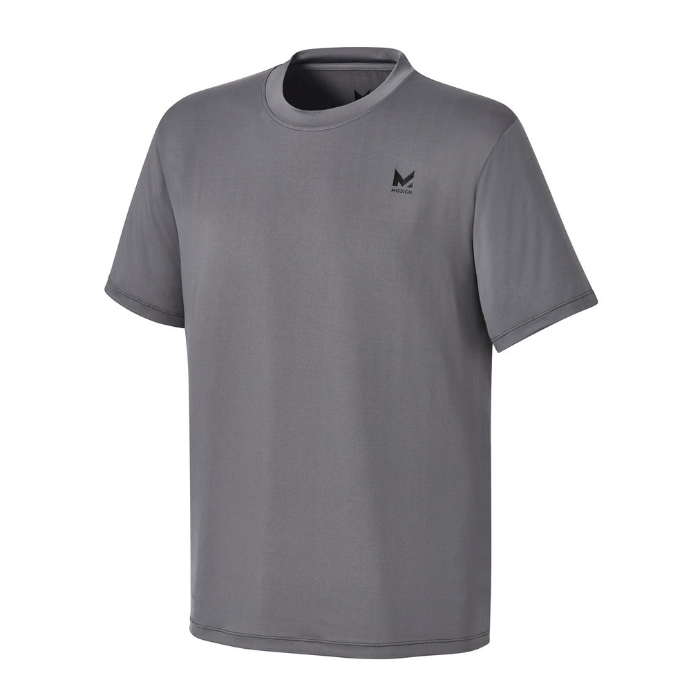 ③【MISSION】汗をかくほど涼しいパフォーマンスTシャツ -チャコール- S/M/L　※7/2-8迄に順次発送予定