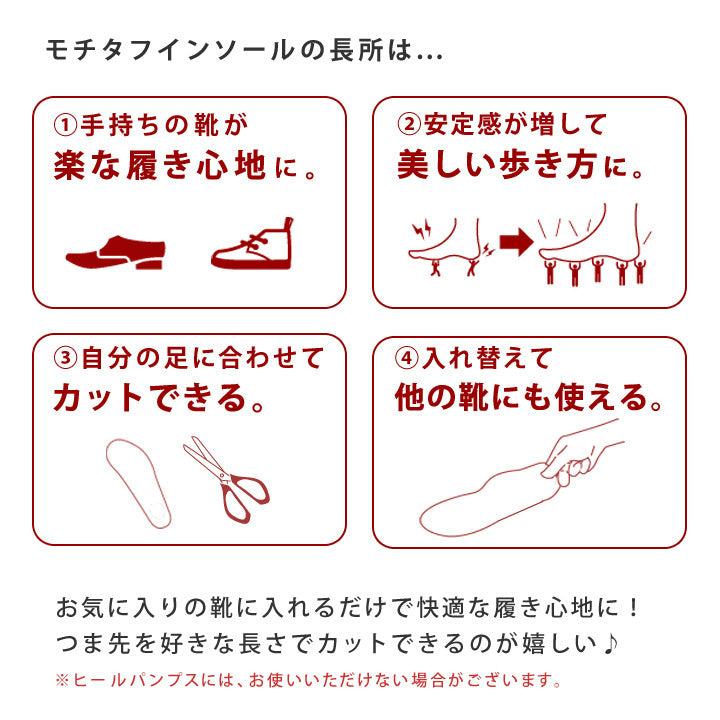 【リゲッタ】踏み感むっちりつかれどめインソール フルインソール　-ブラック-　※1/21〜27頃より順次発送予定