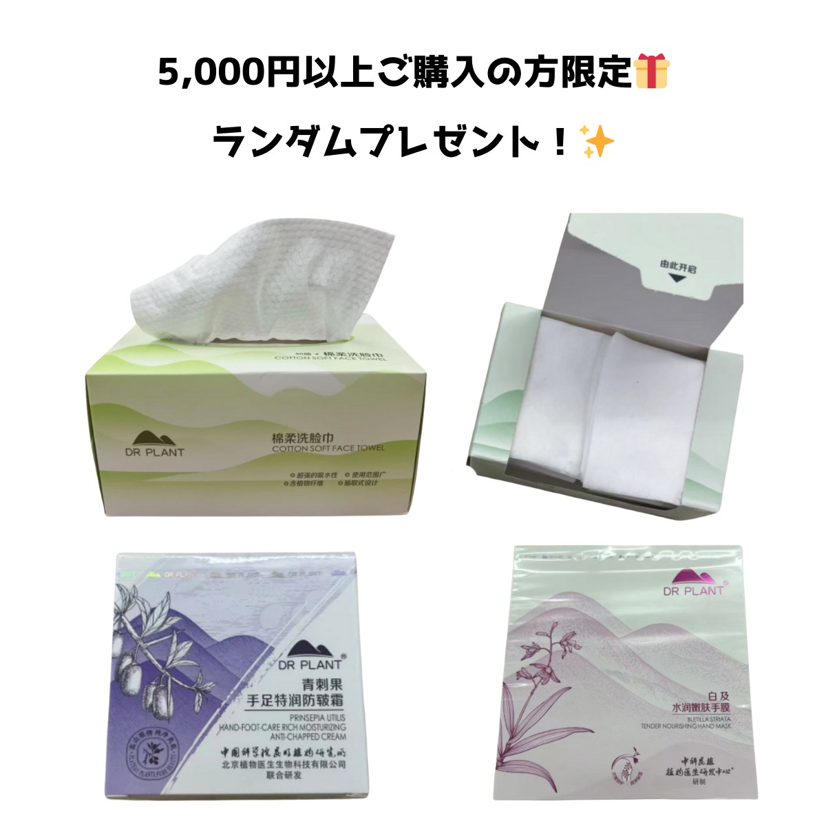 【DR PLANT ノベルティ】5,000円以上ご購入の方限定🎁　ランダムプレゼント　※5/21〜5/27頃より順次メーカーから発送