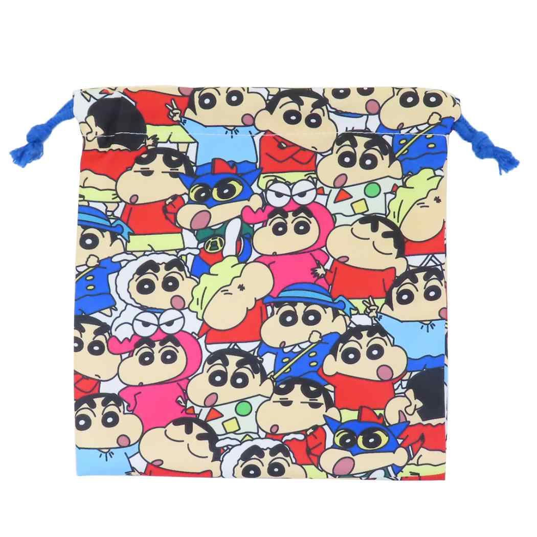 しんちゃんフラット巾着 ぎゅうぎゅう／いつものしんちゃん　※1/28〜2/3頃より順次発送予定