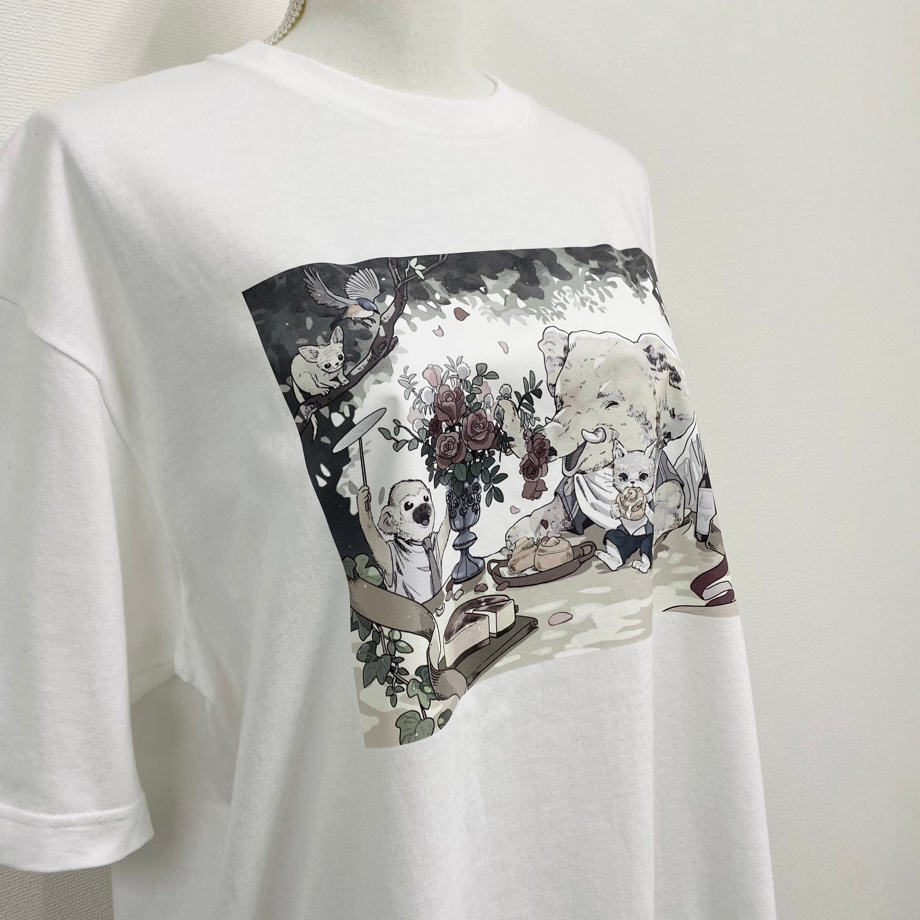 【O033】ZOUTONEKO オリジナルTシャツ　ホワイト　※事務所発送